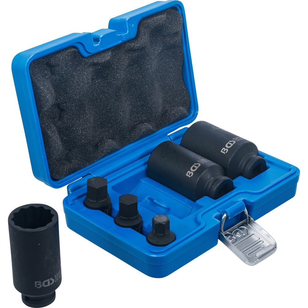 Drive shaft socket set, 1/2" drive, 6pcs Drive shaft socket set, 1/2" drive, 6pcs