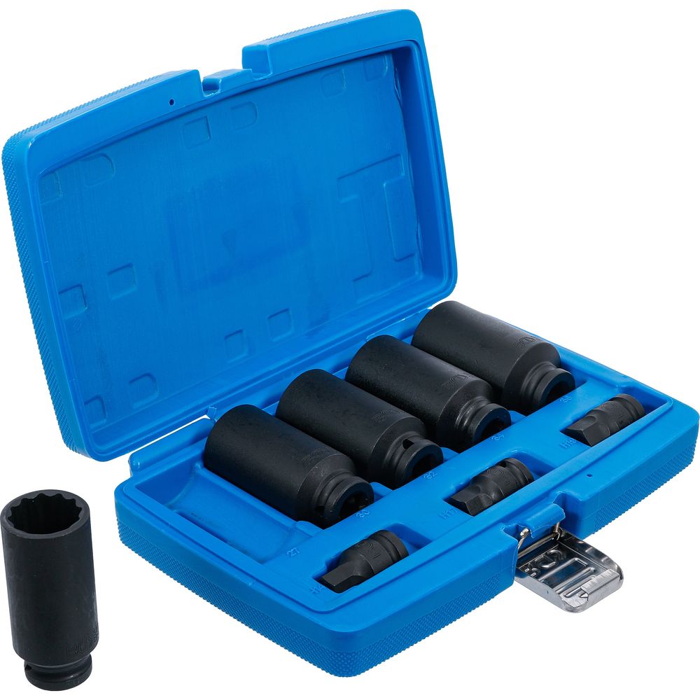 Drive shaft socket set, 1/2" drive, 27–36mm, 8 pcs Drive shaft socket set, 1/2" drive, 27–36mm, 8 pcs