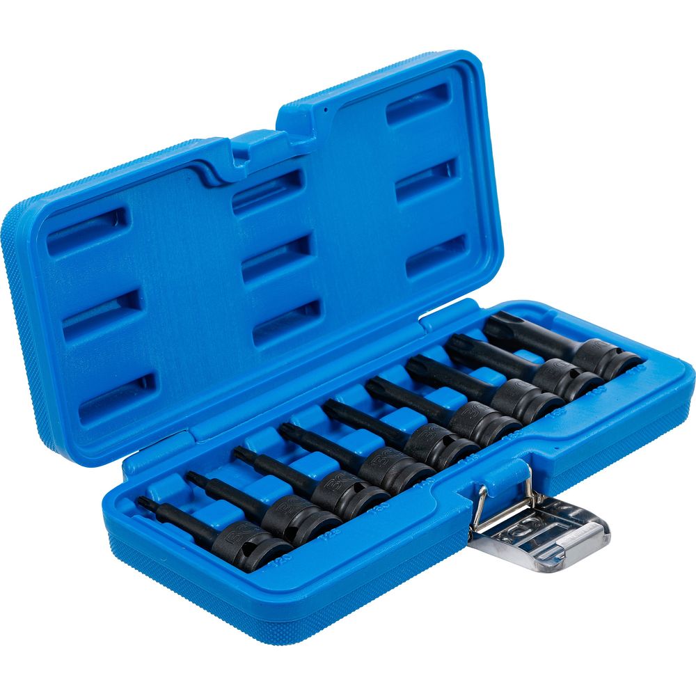 Impact bit socket set, 1/2" drive, T-Star (Torx) T20–T70, 9pcs Impact bit socket set, 1/2" drive, T-Star (Torx) T20–T70, 9pcs