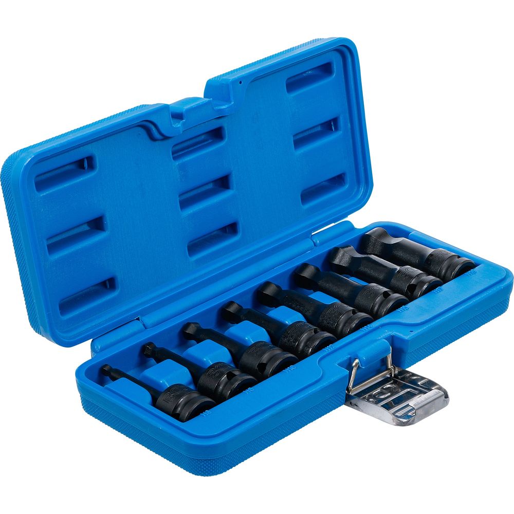 Impact bit socket set, 1/2" drive, internal hexagon ball head 6–19mm, 8 pcs Impact bit socket set, 1/2" drive, internal hexagon ball head 6–19mm, 8 pcs