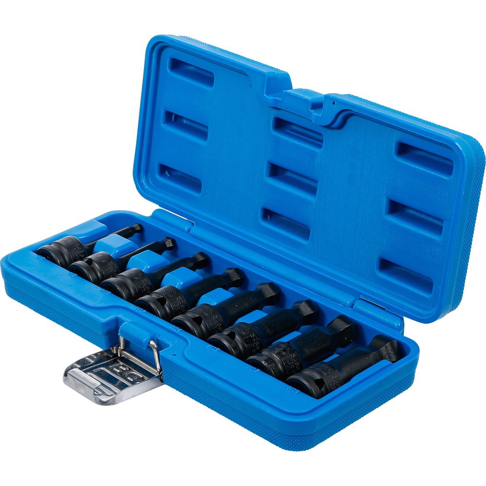 Impact bit socket set, 1/2" drive, internal hexagon ball head 6–19mm, 8 pcs Impact bit socket set, 1/2" drive, internal hexagon ball head 6–19mm, 8 pcs