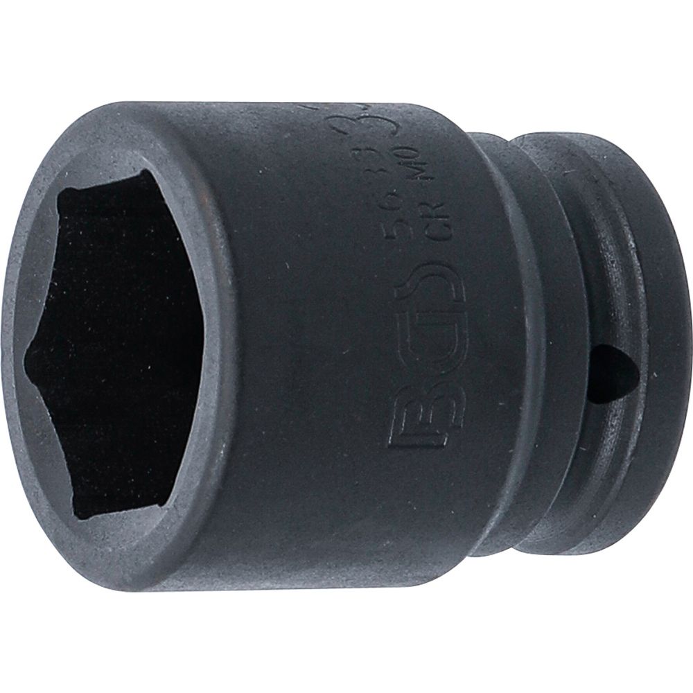 Impact socket, hexagon, 3/4" drive, 33mm Impact socket, hexagon, 3/4" drive, 33mm