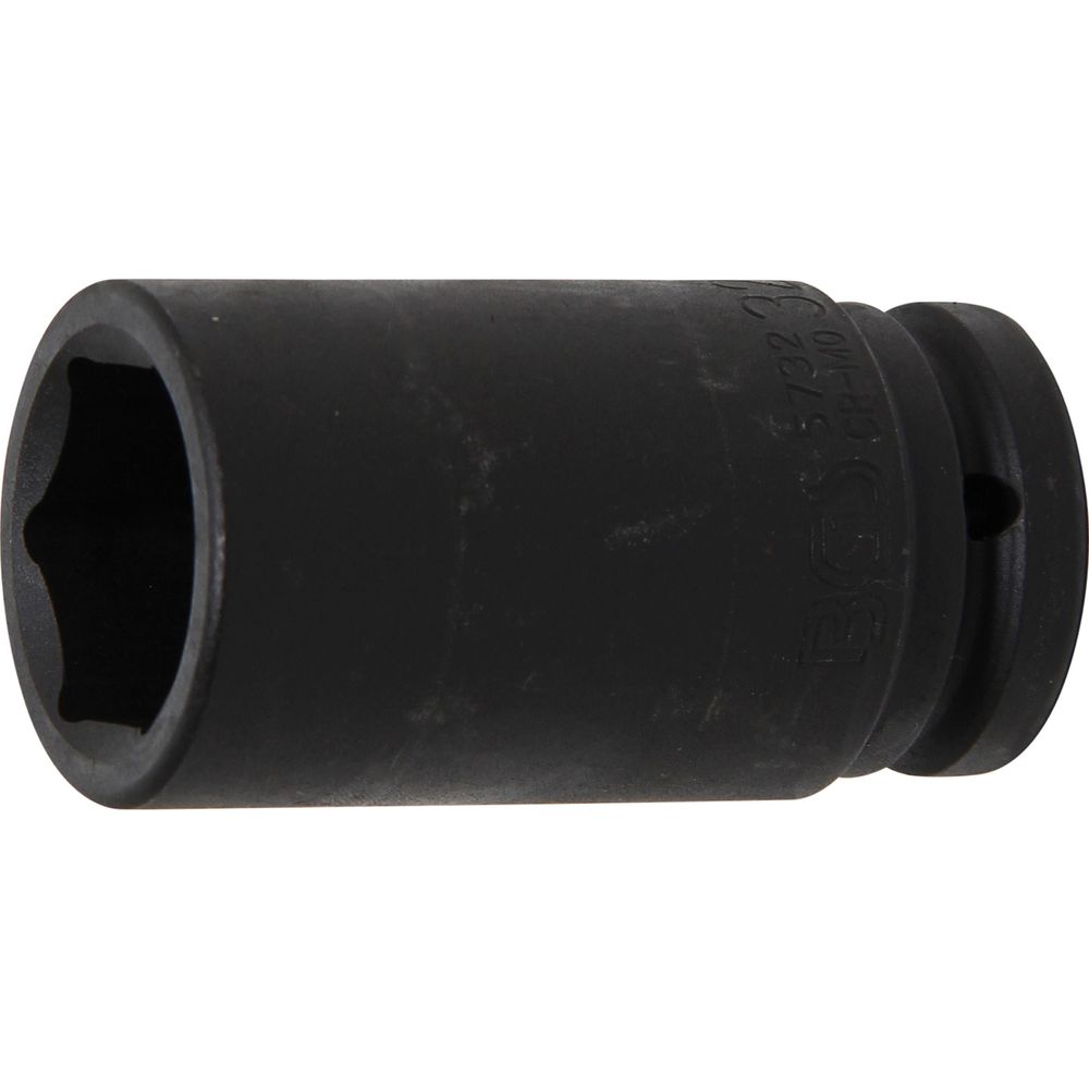 Impact socket hexagon, deep, 3/4" drive, 32mm Impact socket hexagon, deep, 3/4" drive, 32mm