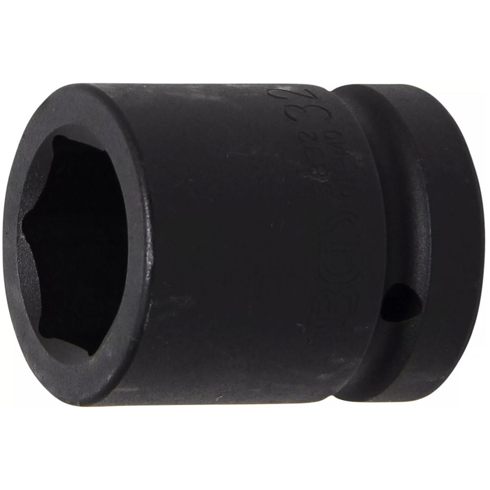 Impact socket, hexagon, 1" drive, 32mm Impact socket, hexagon, 1" drive, 32mm