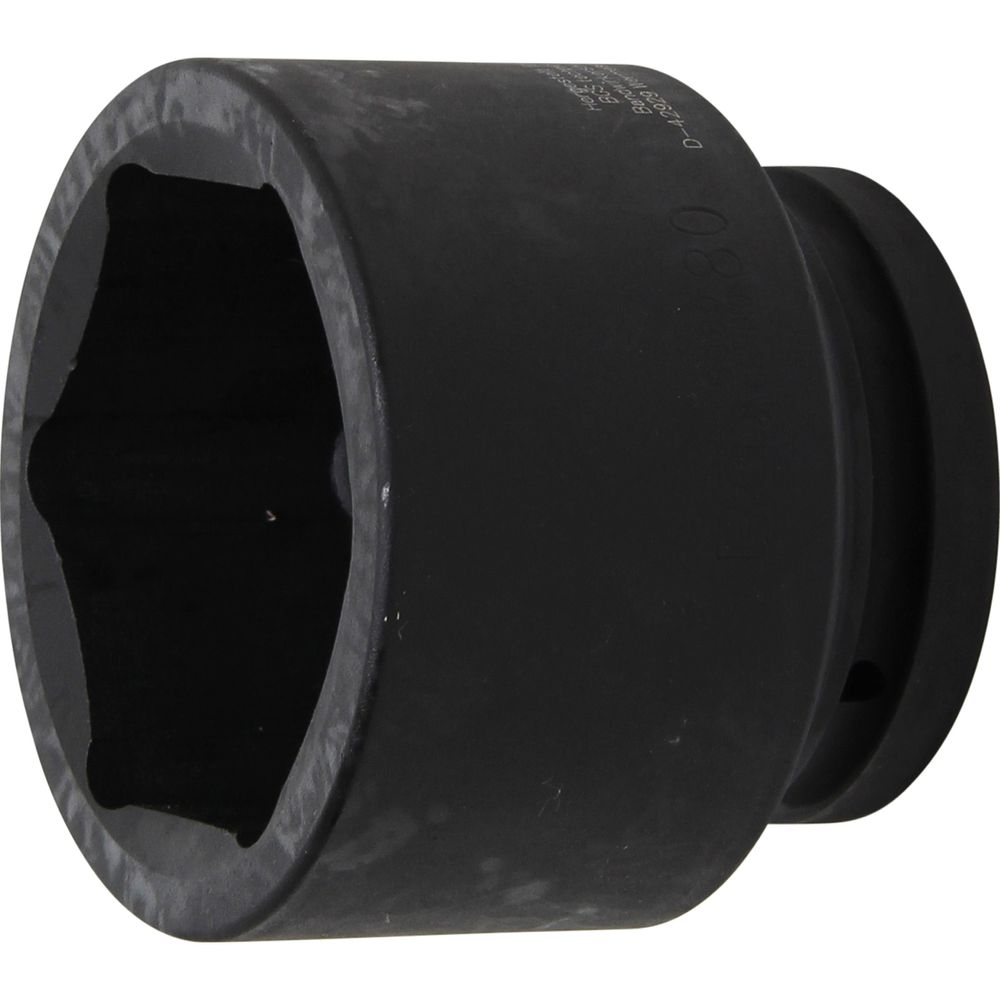 Impact socket, hexagon, 1" drive, 80mm Impact socket, hexagon, 1" drive, 80mm