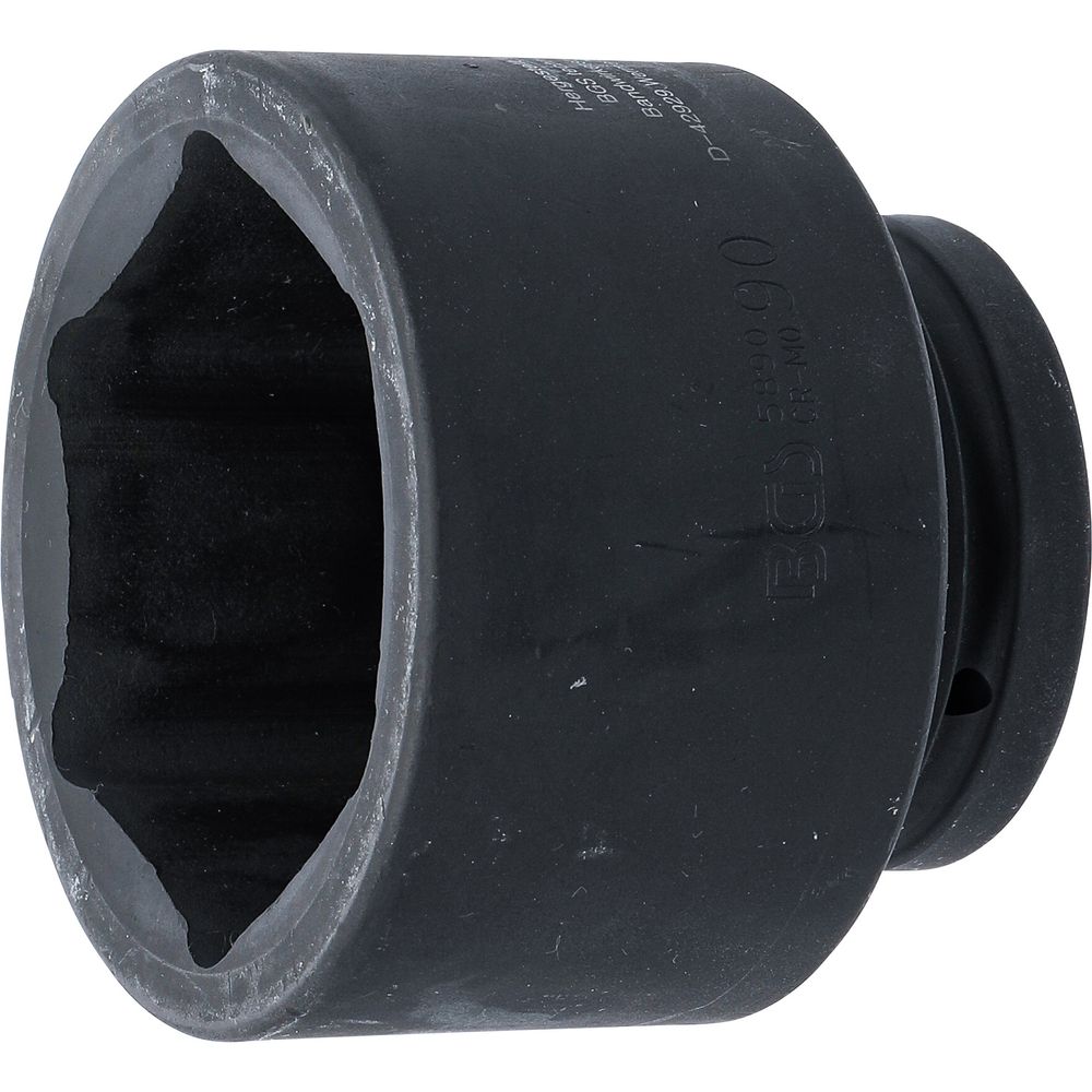 Impact socket, hexagon, 1" drive, 90mm Impact socket, hexagon, 1" drive, 90mm