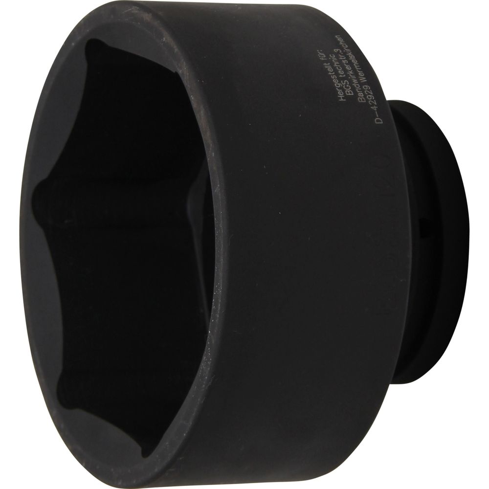 Impact socket, hexagon, 1" drive, 120mm Impact socket, hexagon, 1" drive, 120mm
