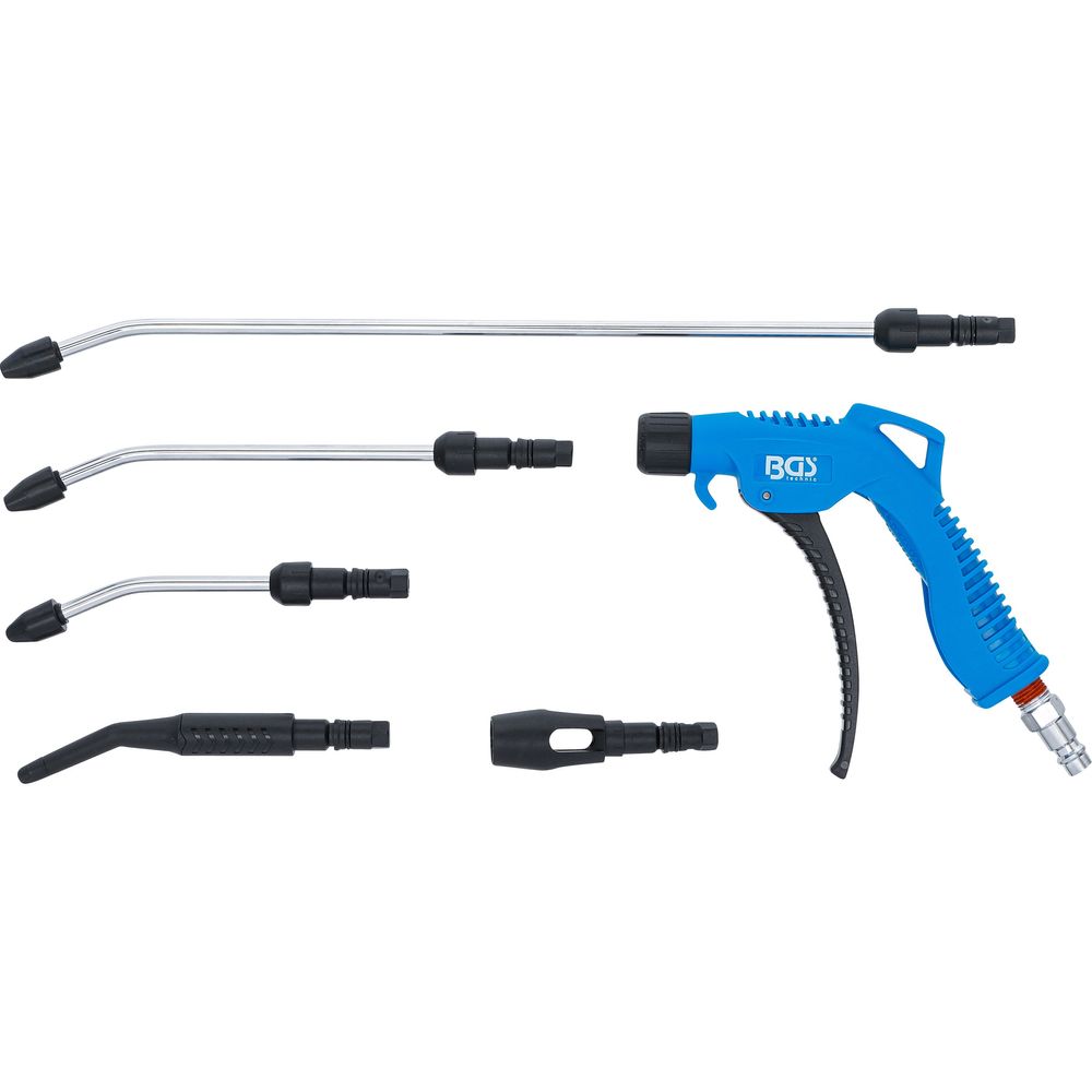 Air blow gun set with 5 attachments Air blow gun set with 5 attachments