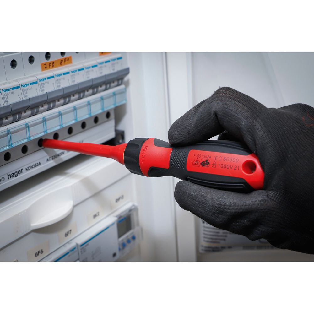 VDE screwdriver set with interchangeable heads, 8pcs VDE screwdriver set with interchangeable heads, 8pcs