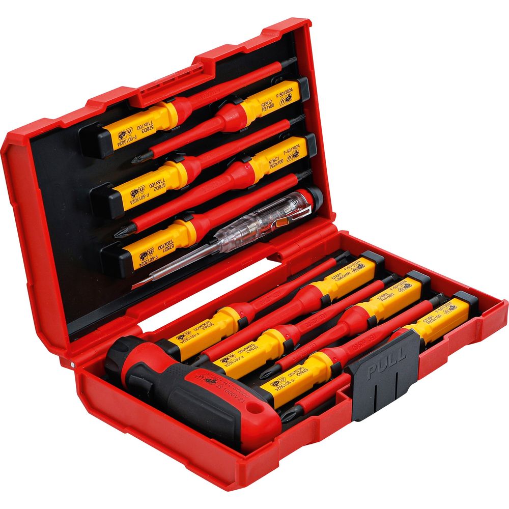 VDE screwdriver set with interchangeable heads, 13pcs VDE screwdriver set with interchangeable heads, 13pcs