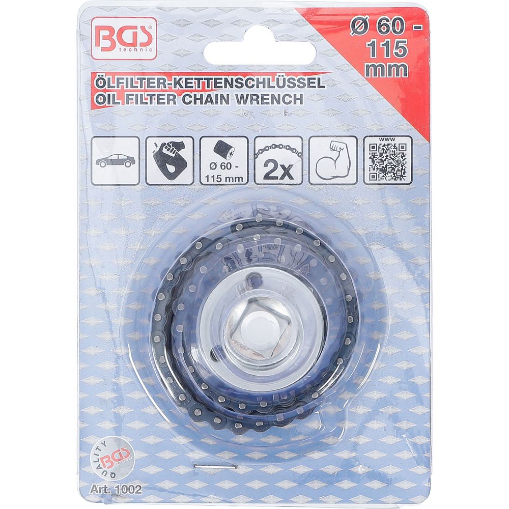 Ölfilter-Kettenschlüssel, Ø60-115mm Ölfilter-Kettenschlüssel, Ø60-115mm