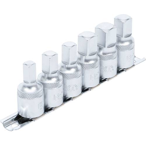 Oil Service Socket Set, 1/2" Drive, internal square, 6 pcs. Oil Service Socket Set, 1/2" Drive, internal square, 6 pcs.