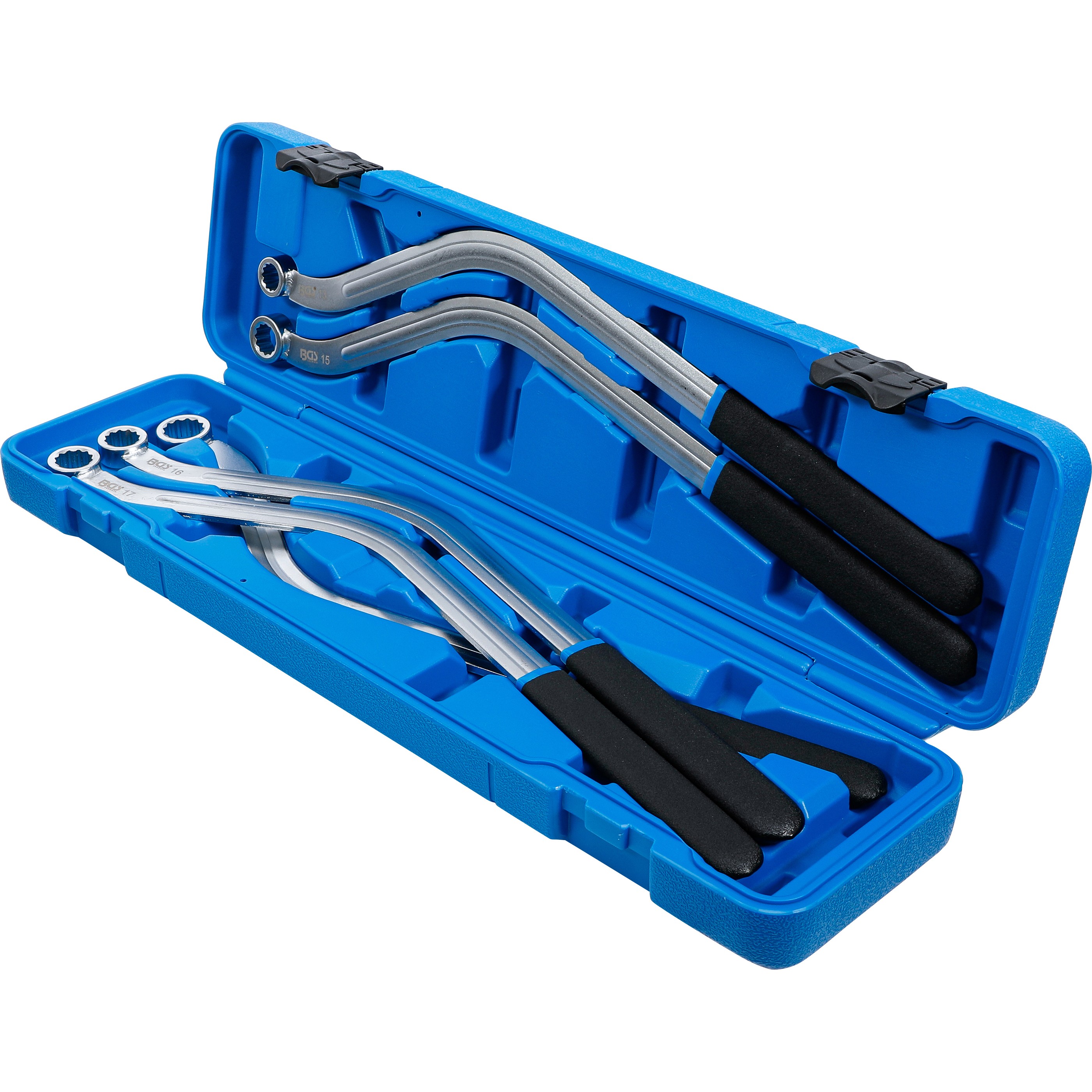 Tensioner Pulley Wrench Set, 12-point, special Shape, 13 - 19 mm, 5 pcs. Tensioner Pulley Wrench Set, 12-point, special Shape, 13 - 19 mm, 5 pcs.