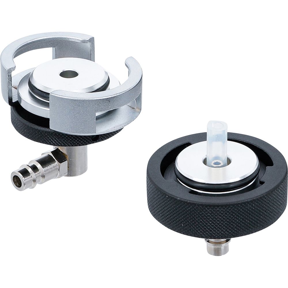 Adapter-Set für Bremsenentlüftungsgeräte, für Tesla Modelle 3, Y, S, X, 2-tlg. Adapter-Set für Bremsenentlüftungsgeräte, für Tesla Modelle 3, Y, S, X, 2-tlg.
