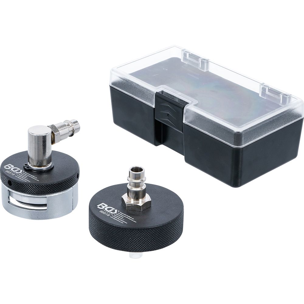 Adapter-Set für Bremsenentlüftungsgeräte, für Tesla Modelle 3, Y, S, X, 2-tlg. Adapter-Set für Bremsenentlüftungsgeräte, für Tesla Modelle 3, Y, S, X, 2-tlg.