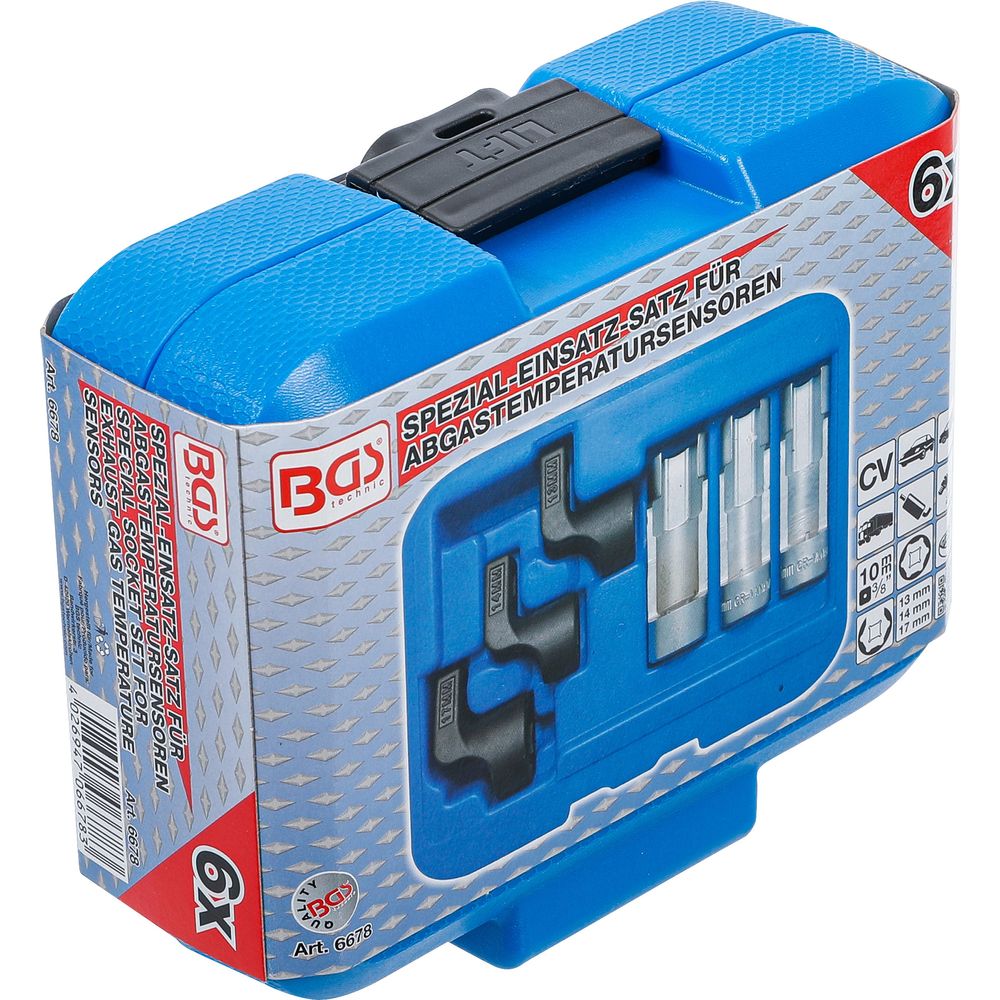 Exhaust gas temperature sensor special socket set (EGT / NOx), 6pcs Exhaust gas temperature sensor special socket set (EGT / NOx), 6pcs