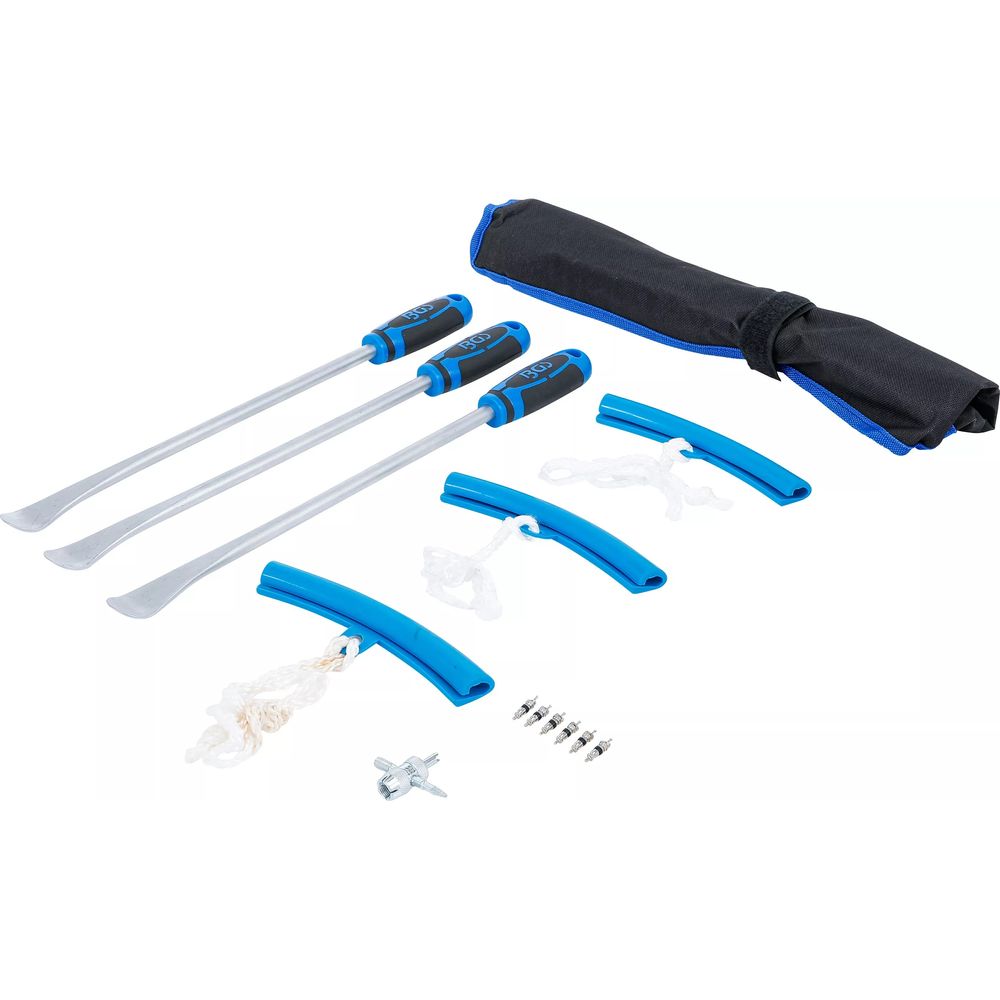 Motorrad Reifenmontierhebel- und Felgenschutz-Set, 13-tlg. Motorrad Reifenmontierhebel- und Felgenschutz-Set, 13-tlg.