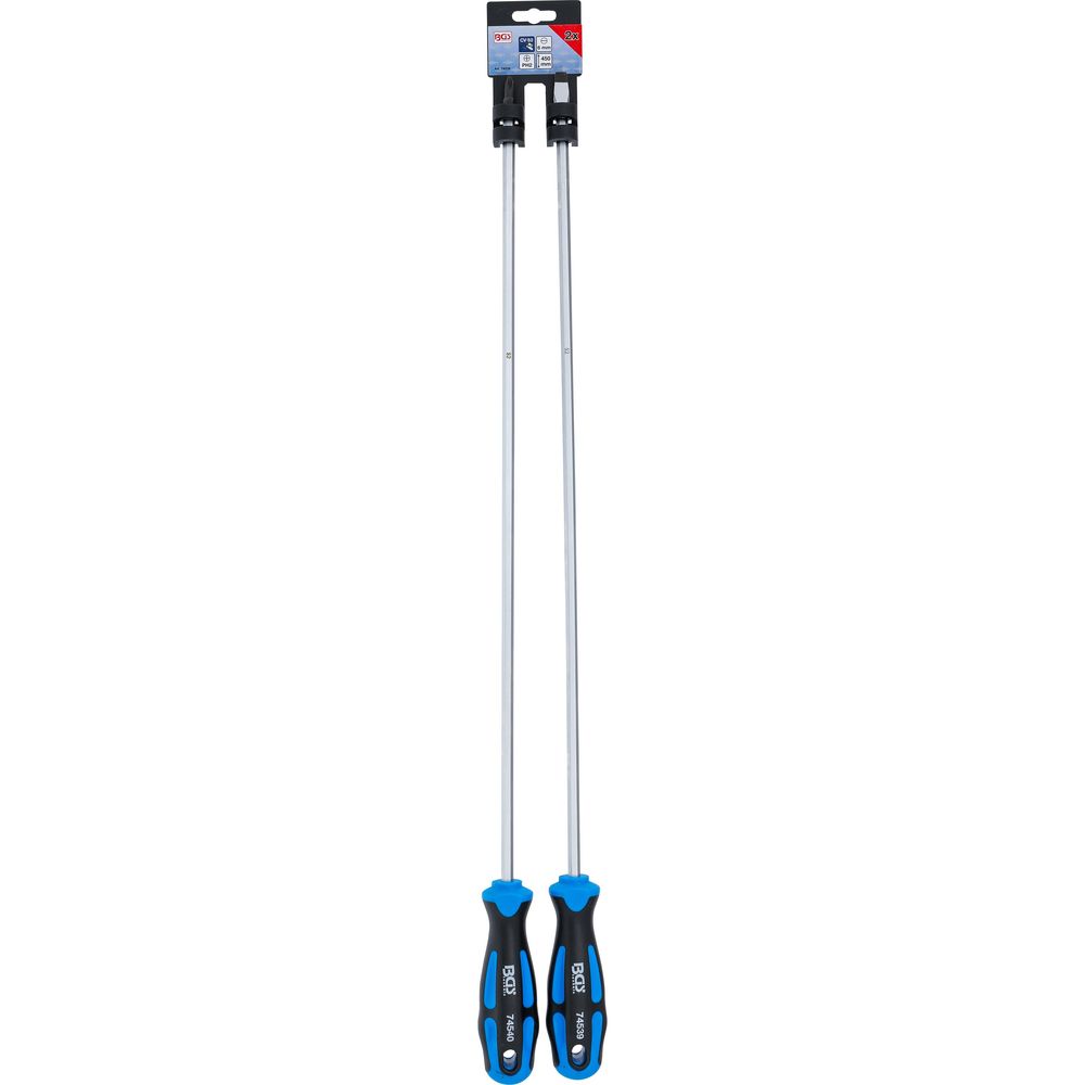 Extra long screwdriver set, SL6 & PH2, 450mm, 2pcs Extra long screwdriver set, SL6 & PH2, 450mm, 2pcs