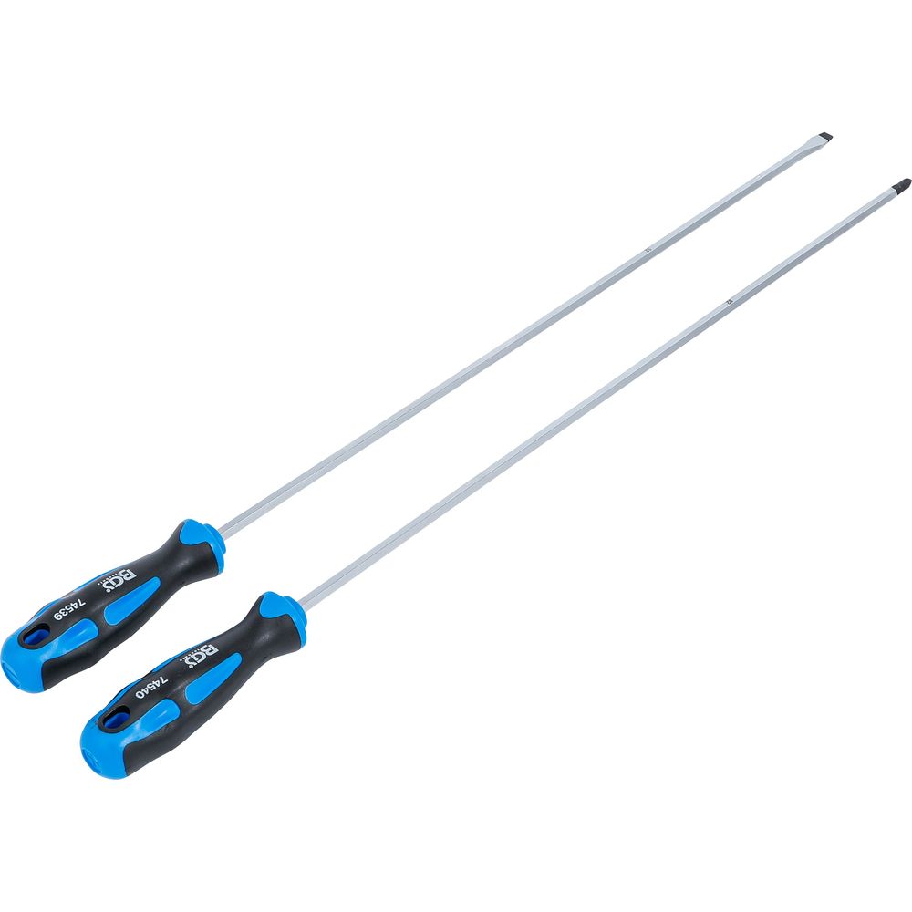 Extra long screwdriver set, SL6 & PH2, 450mm, 2pcs Extra long screwdriver set, SL6 & PH2, 450mm, 2pcs