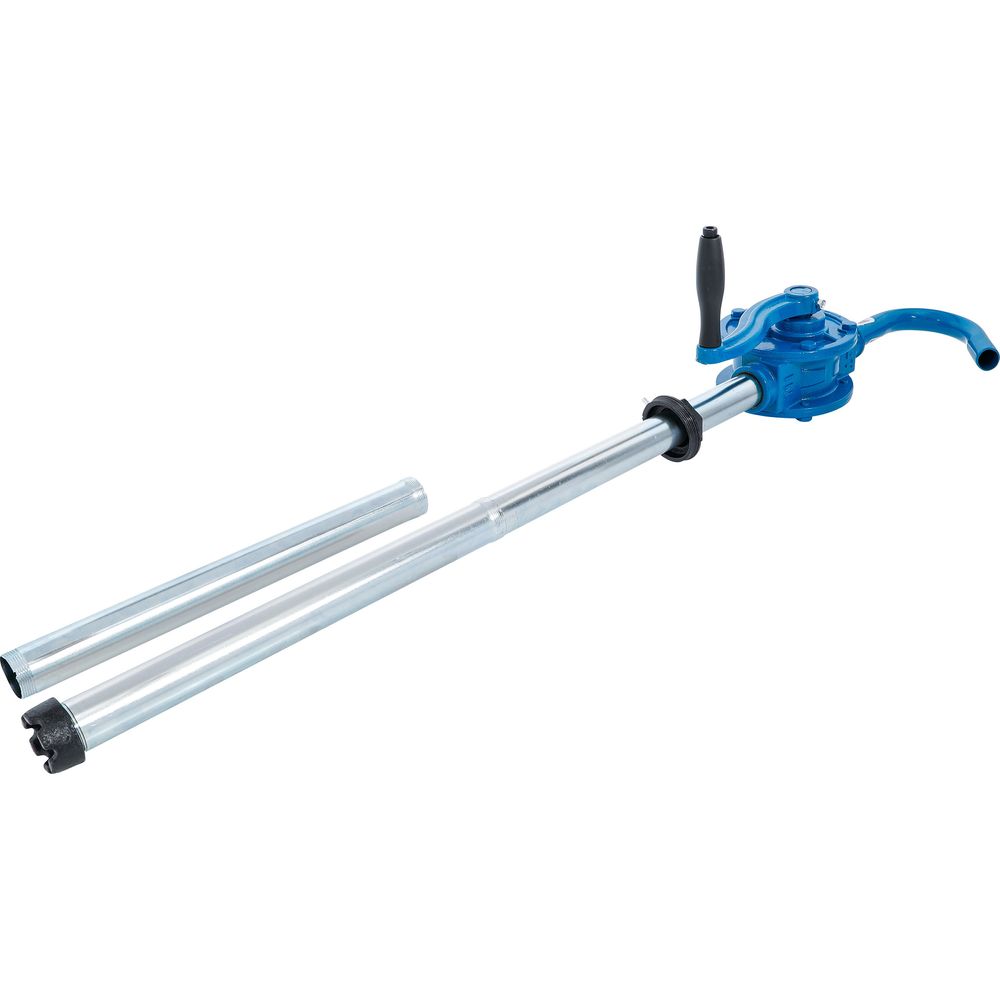 Rotary drum pump with barrel adaptor Rotary drum pump with barrel adaptor