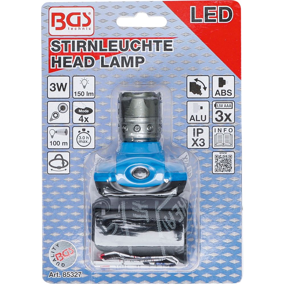 LED Head Lamp with Focus, 3W LED Head Lamp with Focus, 3W