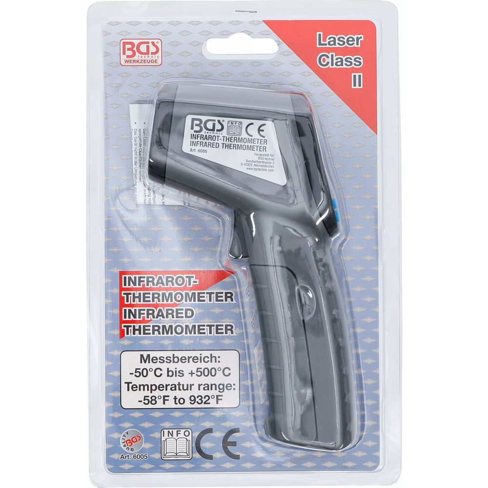 Digital Laser Thermometer, -50 °C to +500 °C Digital Laser Thermometer, -50 °C to +500 °C