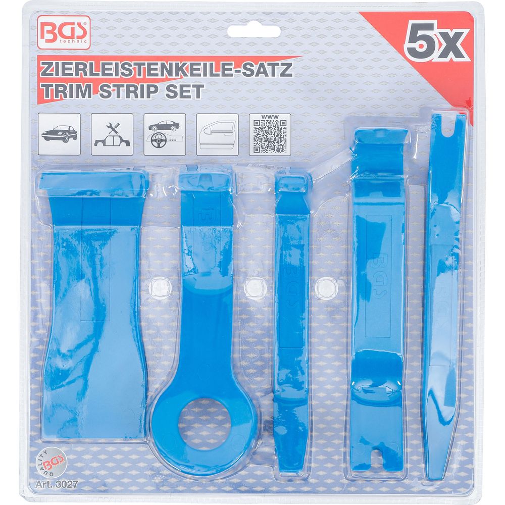 Trim strip set, various shapes, 5pcs Trim strip set, various shapes, 5pcs