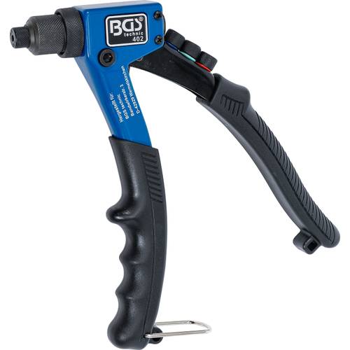 Hand riveter for 2.4–4.8mm aluminium, copper and steel rivets Hand riveter for 2.4–4.8mm aluminium, copper and steel rivets