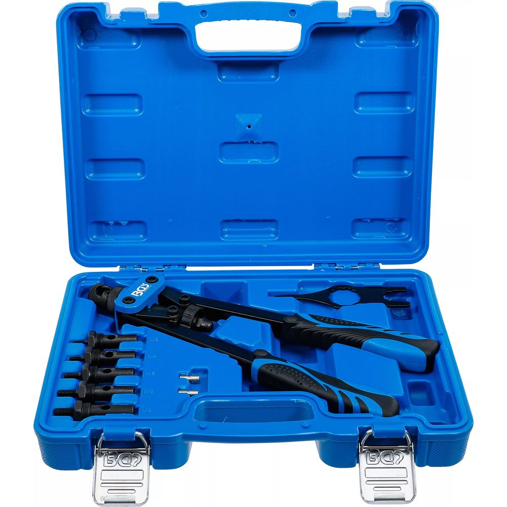 Blindnietmutternzange Set M3–M8, 7-tlg. Blindnietmutternzange Set M3–M8, 7-tlg.