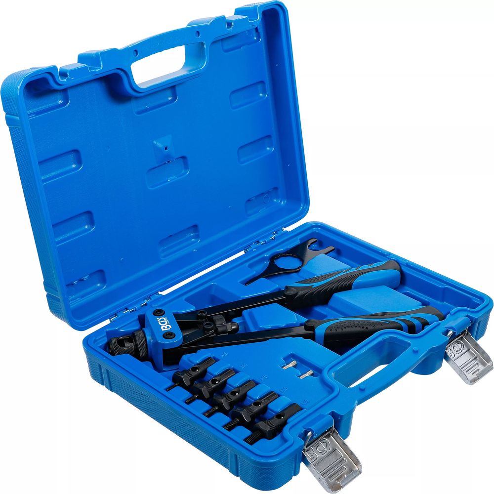 Blindnietmutternzange Set M3–M8, 7-tlg. Blindnietmutternzange Set M3–M8, 7-tlg.