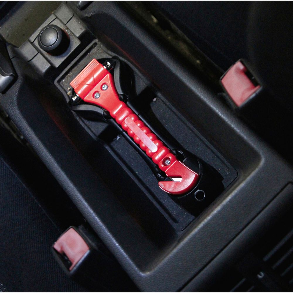 Emergency hammer with seat belt cutter, 170mm Emergency hammer with seat belt cutter, 170mm