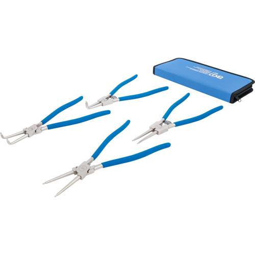 Circlip pliers set with straight and angled tips, 300mm, 4pcs Circlip pliers set with straight and angled tips, 300mm, 4pcs