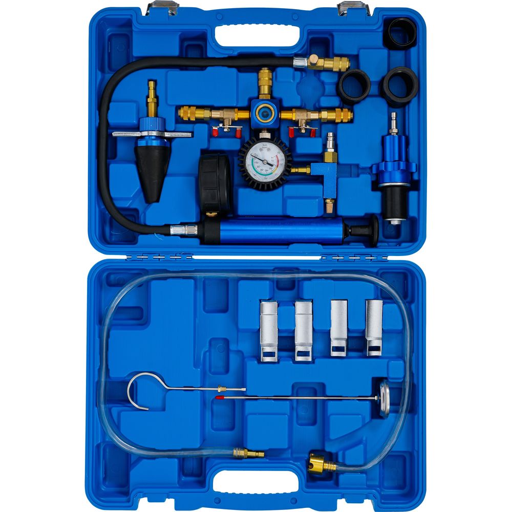 Radiator system pressure test and filling tool set, 13pcs Radiator system pressure test and filling tool set, 13pcs