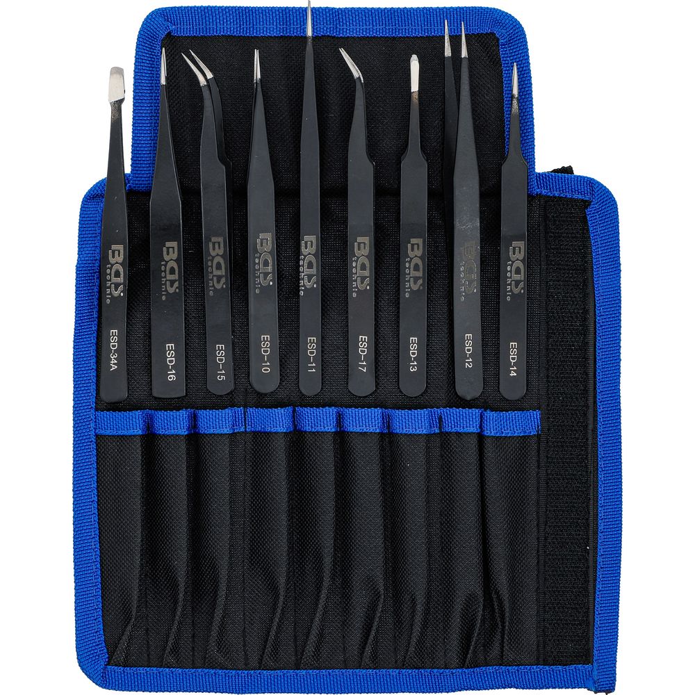 Stainless steel tweezers set, 9pcs Stainless steel tweezers set, 9pcs