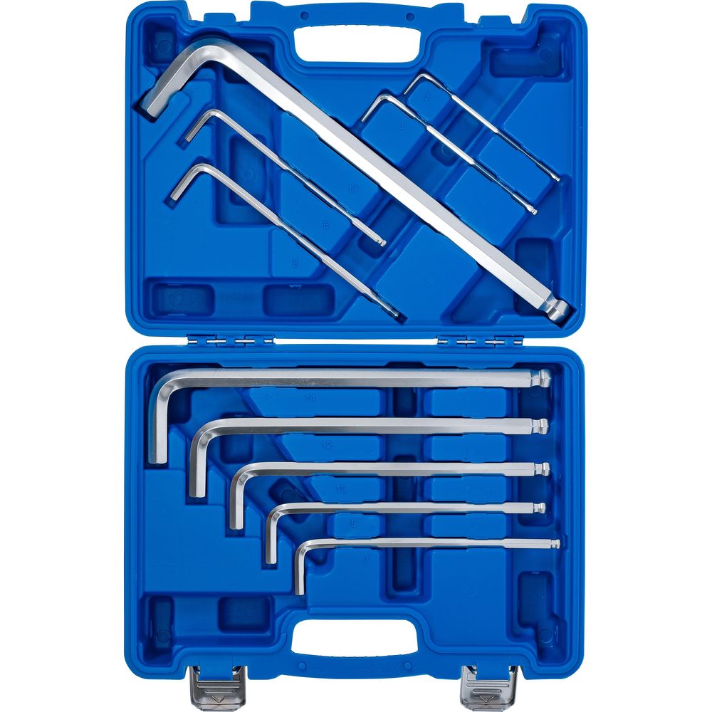 L-Typ Wrench Set, "Max", internal Hexagon 3 - 17 mm, 10 pcs. L-Typ Wrench Set, "Max", internal Hexagon 3 - 17 mm, 10 pcs.