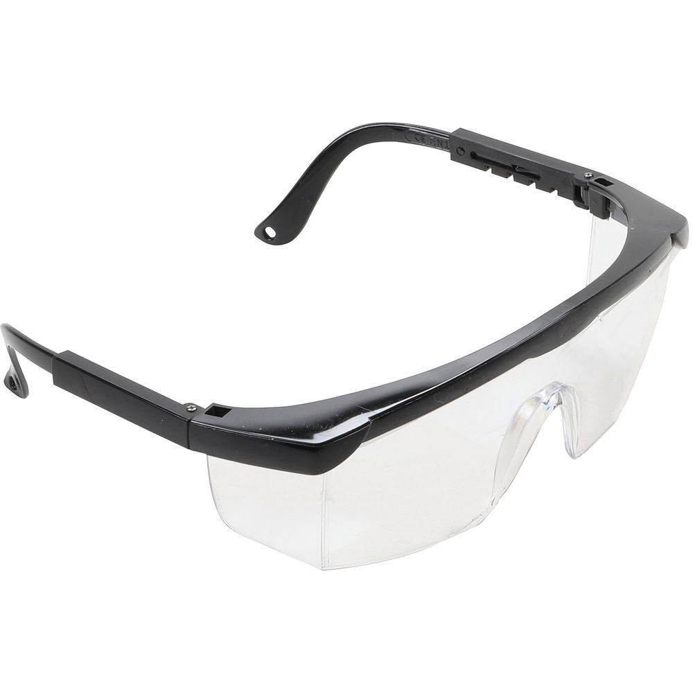 Safety Glasses with Adjustable Temples, transparent Safety Glasses with Adjustable Temples, transparent