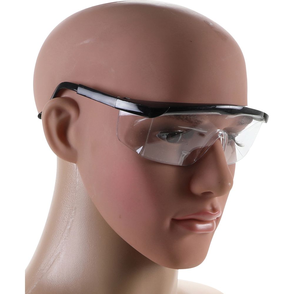 Safety Glasses with Adjustable Temples, transparent Safety Glasses with Adjustable Temples, transparent