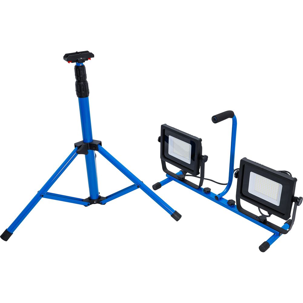 Duo-SMD-LED Work Flood Light, with Tripod, 2 x 70 W Duo-SMD-LED Work Flood Light, with Tripod, 2 x 70 W
