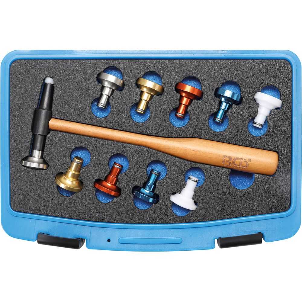Hammer Set with Interchangeable Heads, Ø 28 mm, 11 pcs. Hammer Set with Interchangeable Heads, Ø 28 mm, 11 pcs.