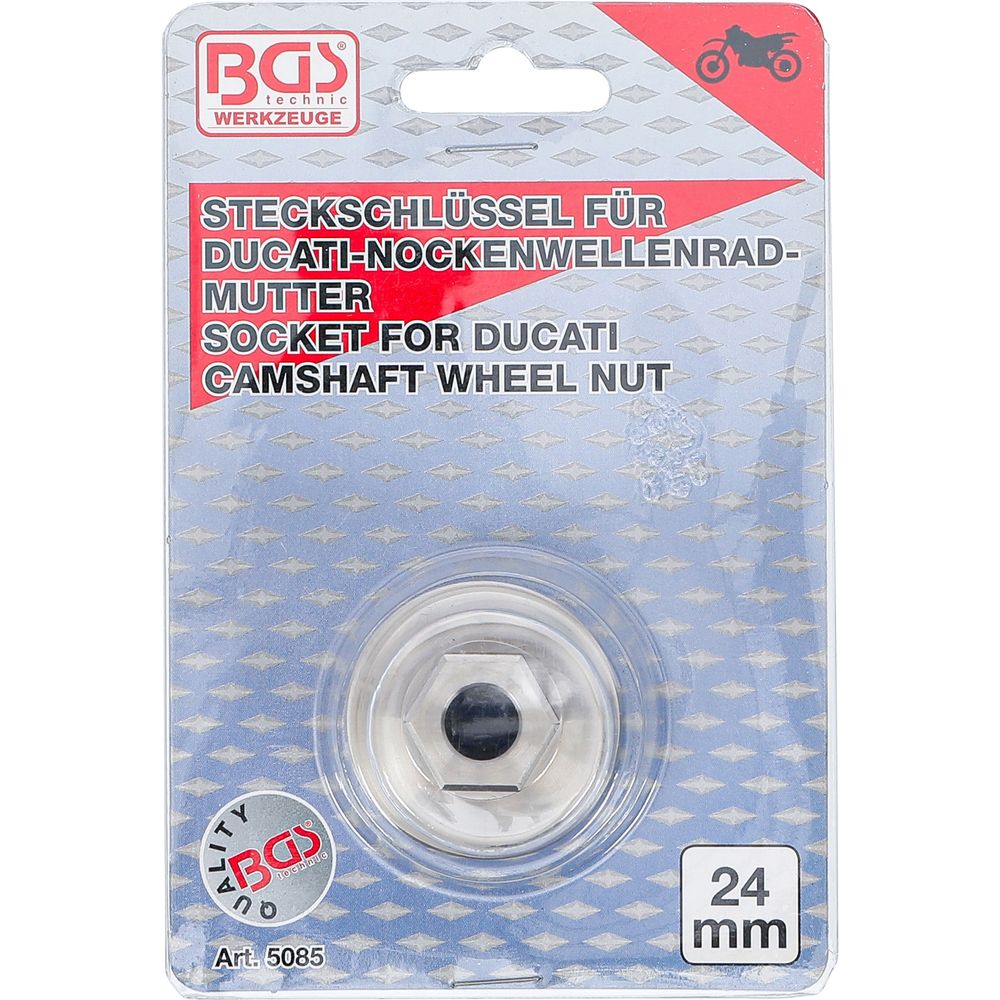 Spezial-Stecknuss für Ducati Riemenscheibenmutter, 24mm Spezial-Stecknuss für Ducati Riemenscheibenmutter, 24mm