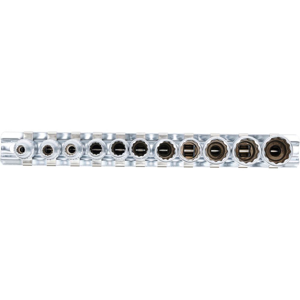 Tiefes 12-kant Steckschlüssel-Set, 1/4" Antrieb (4–13mm), 11-tlg. Tiefes 12-kant Steckschlüssel-Set, 1/4" Antrieb (4–13mm), 11-tlg.
