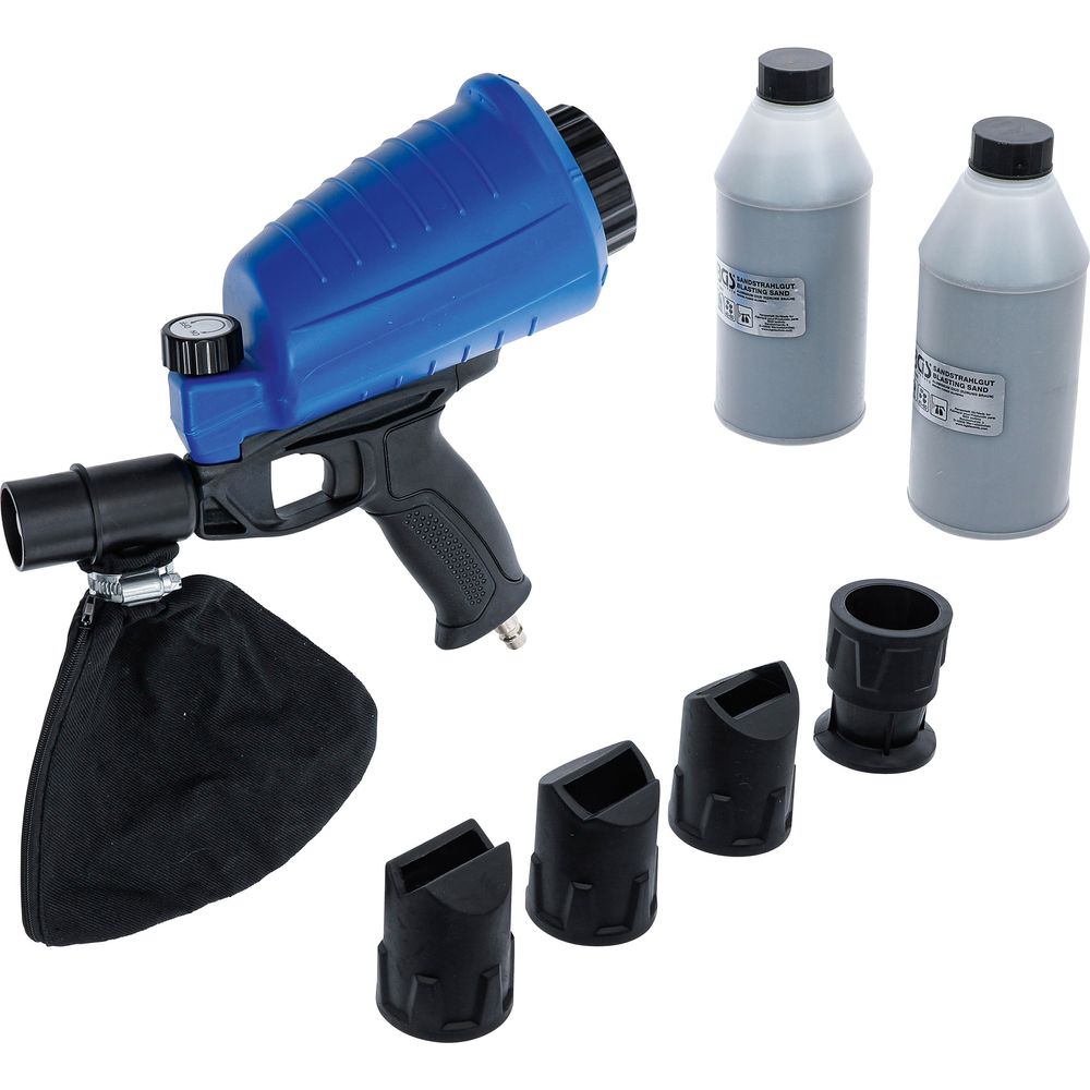 Pneumatische Sandstrahlpistole inkl. Zubehör, 3-tlg. Pneumatische Sandstrahlpistole inkl. Zubehör, 3-tlg.