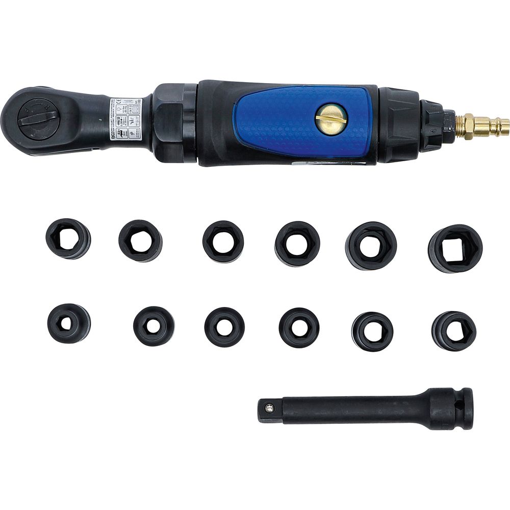 Air ratchet wrench set 12.5mm (1/2") 102Nm, 14pcs Air ratchet wrench set 12.5mm (1/2") 102Nm, 14pcs