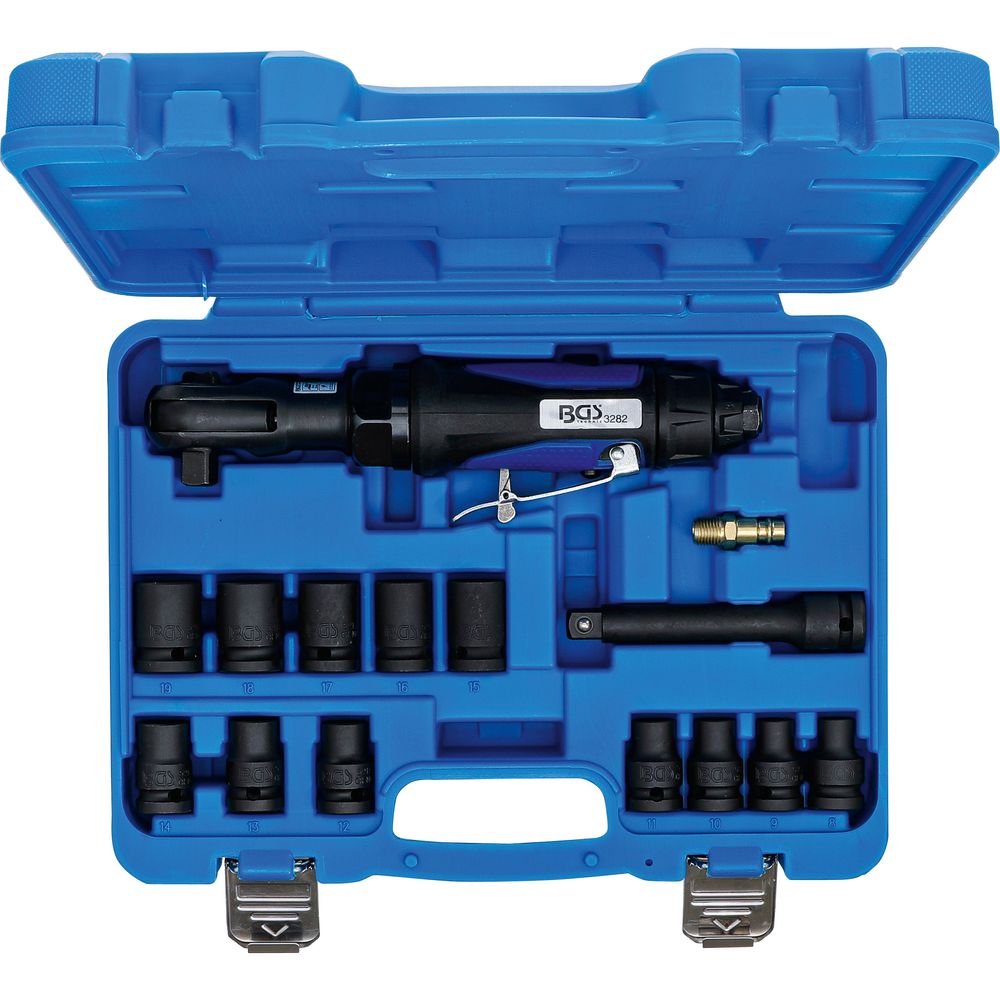 Air ratchet wrench set 12.5mm (1/2") 102Nm, 14pcs Air ratchet wrench set 12.5mm (1/2") 102Nm, 14pcs