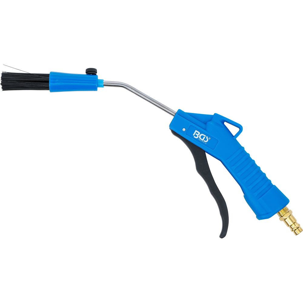 Air blow gun with brush Air blow gun with brush
