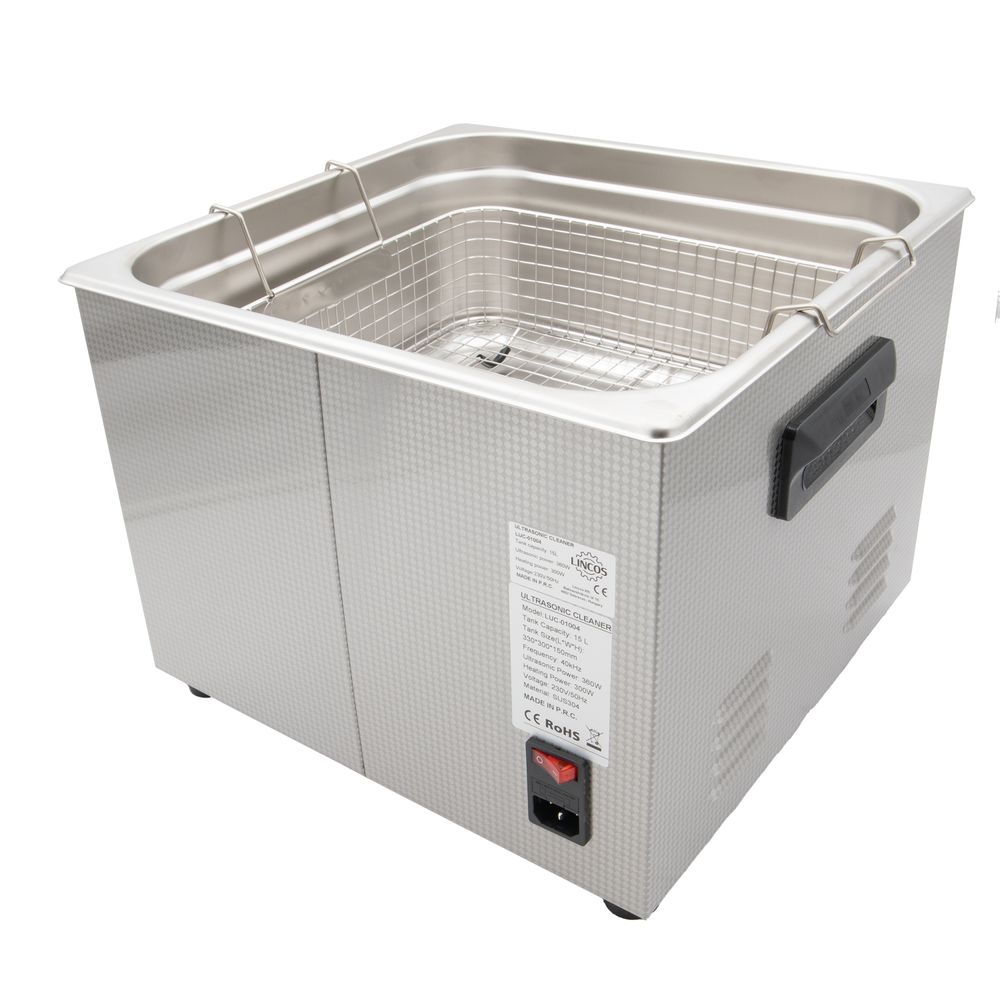 Ultrazvuková čistička 15l, 360W, 40KHz, 80°C Ultrazvuková čistička 15l, 360W, 40KHz, 80°C