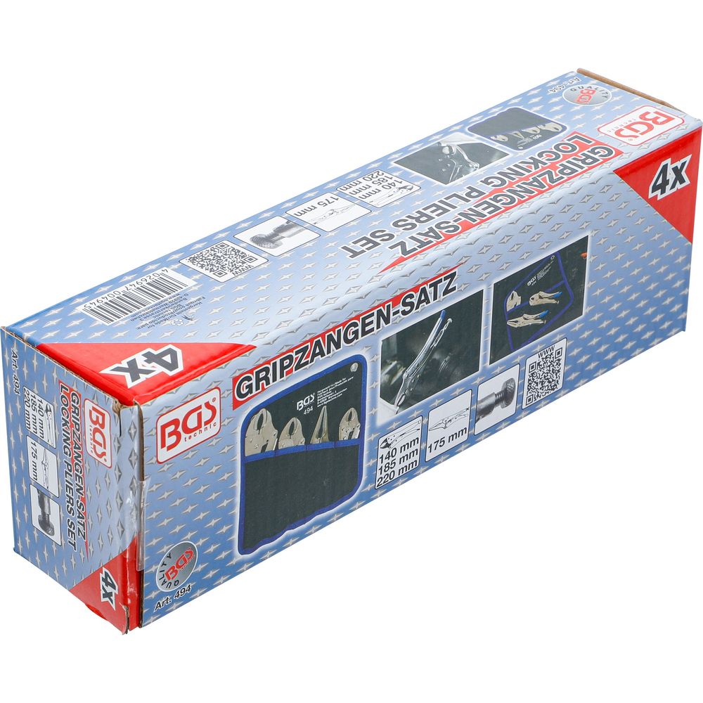 Gripzangen-Set, 4-tlg. Gripzangen-Set, 4-tlg.