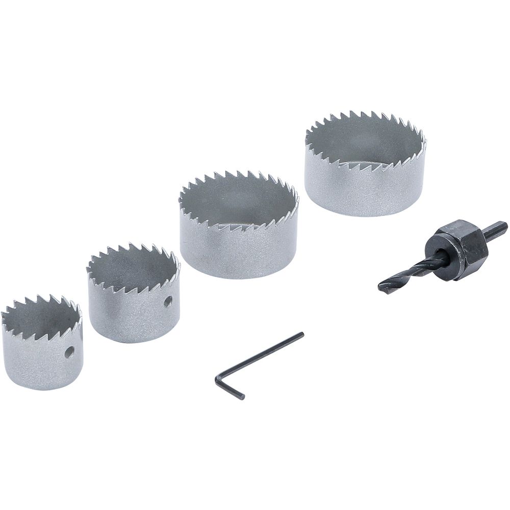 Lochsägen-Set Ø32-54mm, Tiefe 24mm, 6-tlg. Lochsägen-Set Ø32-54mm, Tiefe 24mm, 6-tlg.