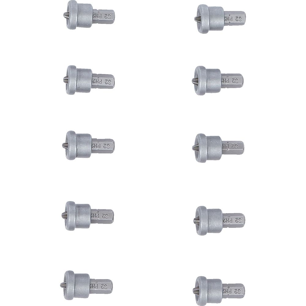 Bit-Set mit Tiefenanschlag für Gipskarton, 6.3mm (1/4") Antrieb, Kreuzschlitz PH2, 10-tlg. Bit-Set mit Tiefenanschlag für Gipskarton, 6.3mm (1/4") Antrieb, Kreuzschlitz PH2, 10-tlg.