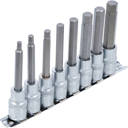 Steckschlüssel-Satz Innensechskant 12,5mm (1/2") Antrieb, 5-13mm, 8-tlg. Steckschlüssel-Satz Innensechskant 12,5mm (1/2") Antrieb, 5-13mm, 8-tlg.